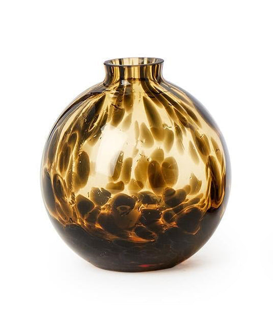 Hand-Blown Tortoise Print Vases (*color may vary)