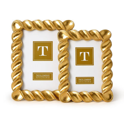 Spiral Twist Gold Leaf Frames (*Two Sizes*)