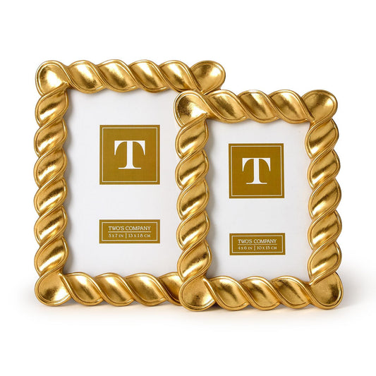 Spiral Twist Gold Leaf Frames (*Two Sizes*)