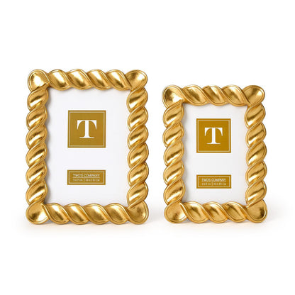 Spiral Twist Gold Leaf Frames (*Two Sizes*)