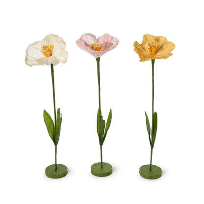 Hand-Crafted Paper Flower with Base Unit (*Multiple Styles*)