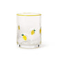 Lemon Double Old Fashion Hand-Painted Glass