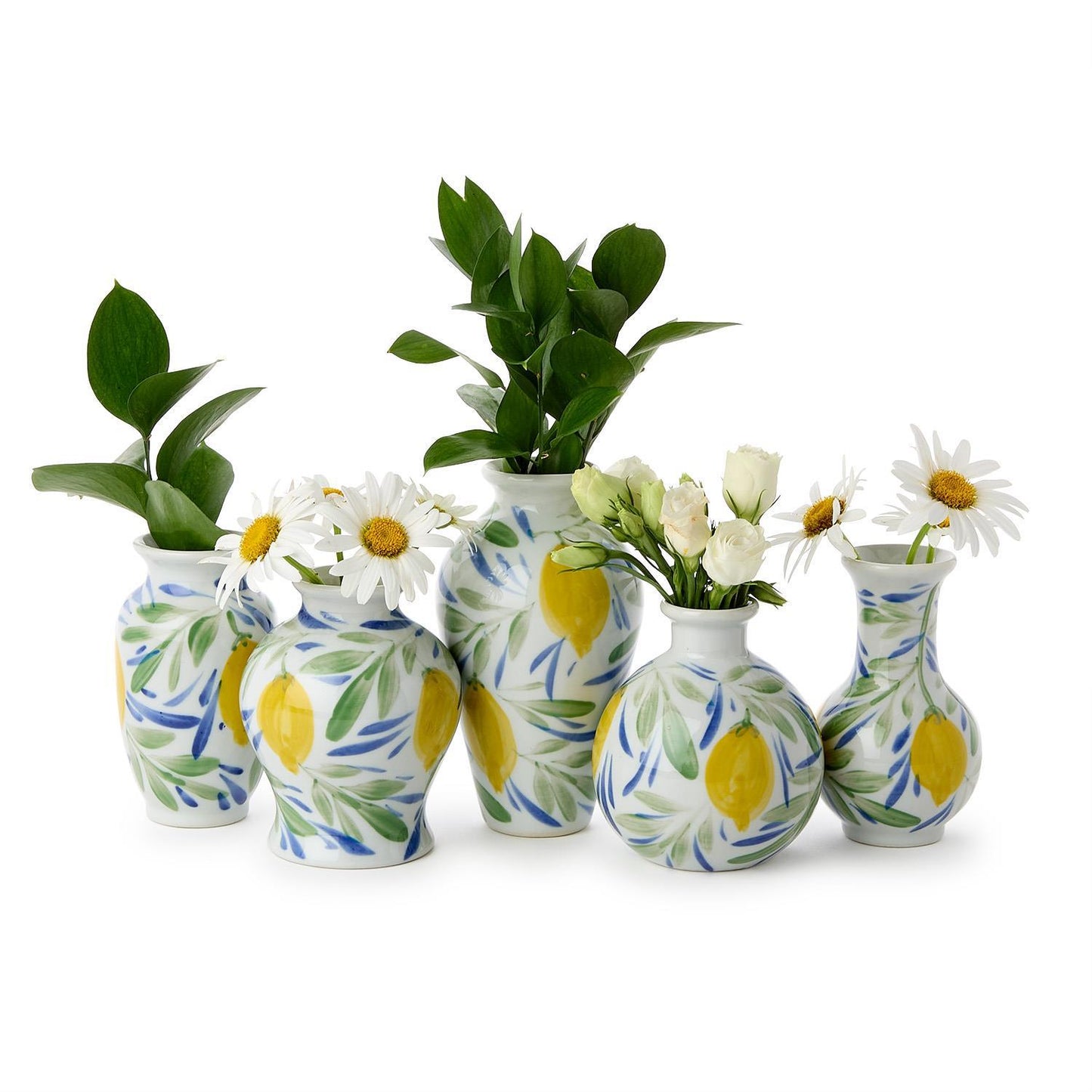 Lemon Grove Hand-Painted Mini Lemon Vases (*Multiple Styles*)