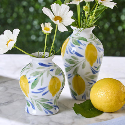 Lemon Grove Hand-Painted Mini Lemon Vases (*Multiple Styles*)