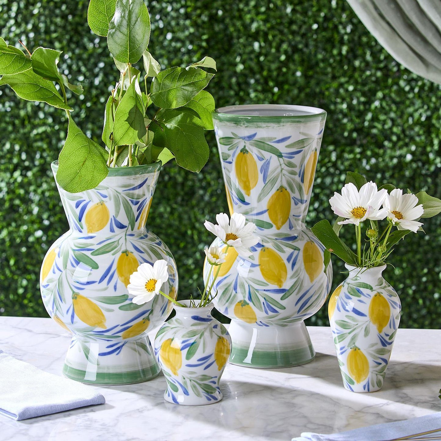 Lemon Grove Hand-Painted Mini Lemon Vases (*Multiple Styles*)