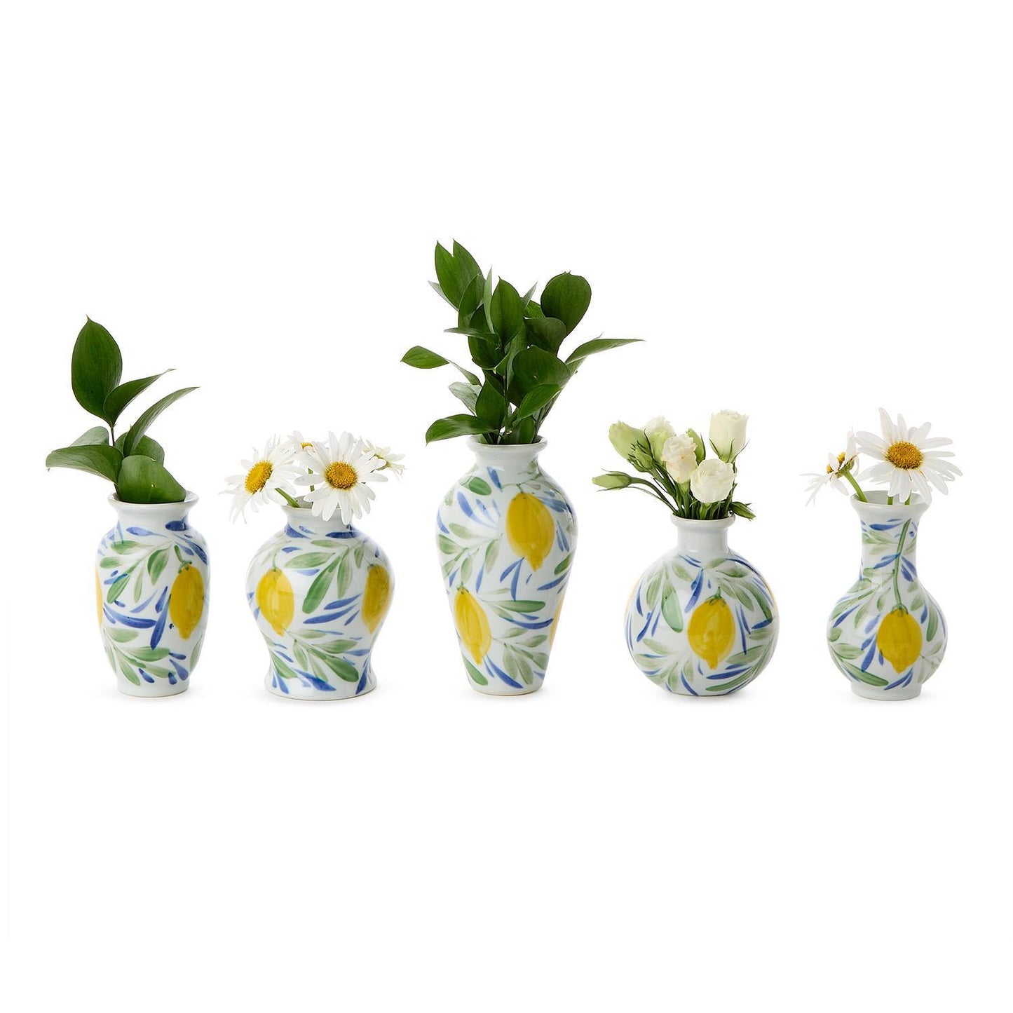 Lemon Grove Hand-Painted Mini Lemon Vases (*Multiple Styles*)