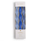 Twist and Glow Set of 3 Blue Hue 12" Twist Taper Candles in Gift Box