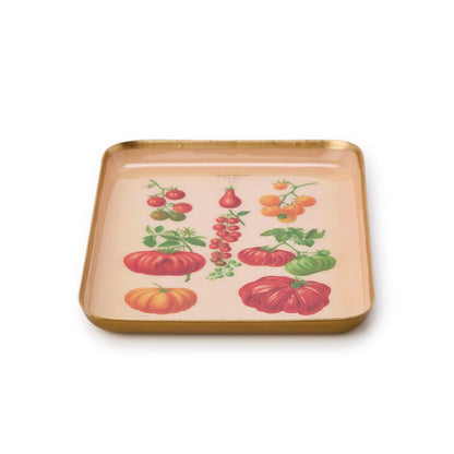 Garden Harvest Metal Trinket Trays/Desk Trays
