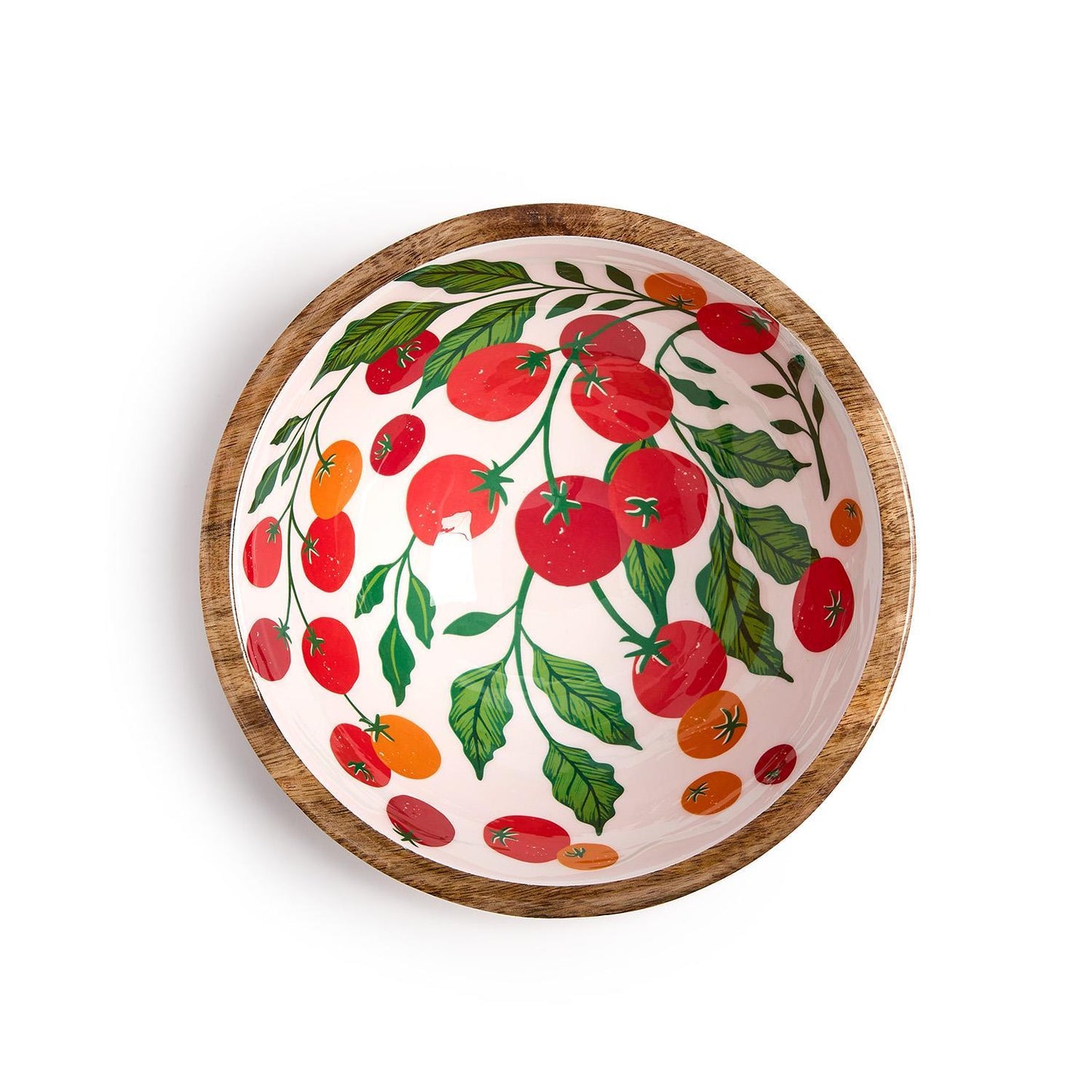 Garden Harvest Hand-Crafted Wood Bowl