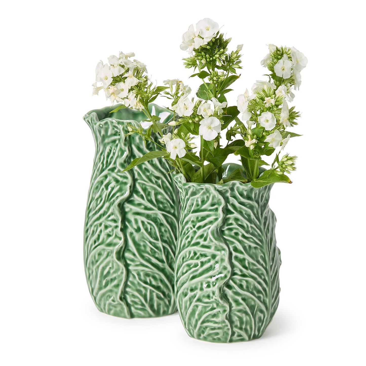Cruciferous Leaf Textured Vases (*Two Sizes*)