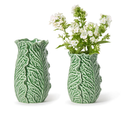 Cruciferous Leaf Textured Vases (*Two Sizes*)