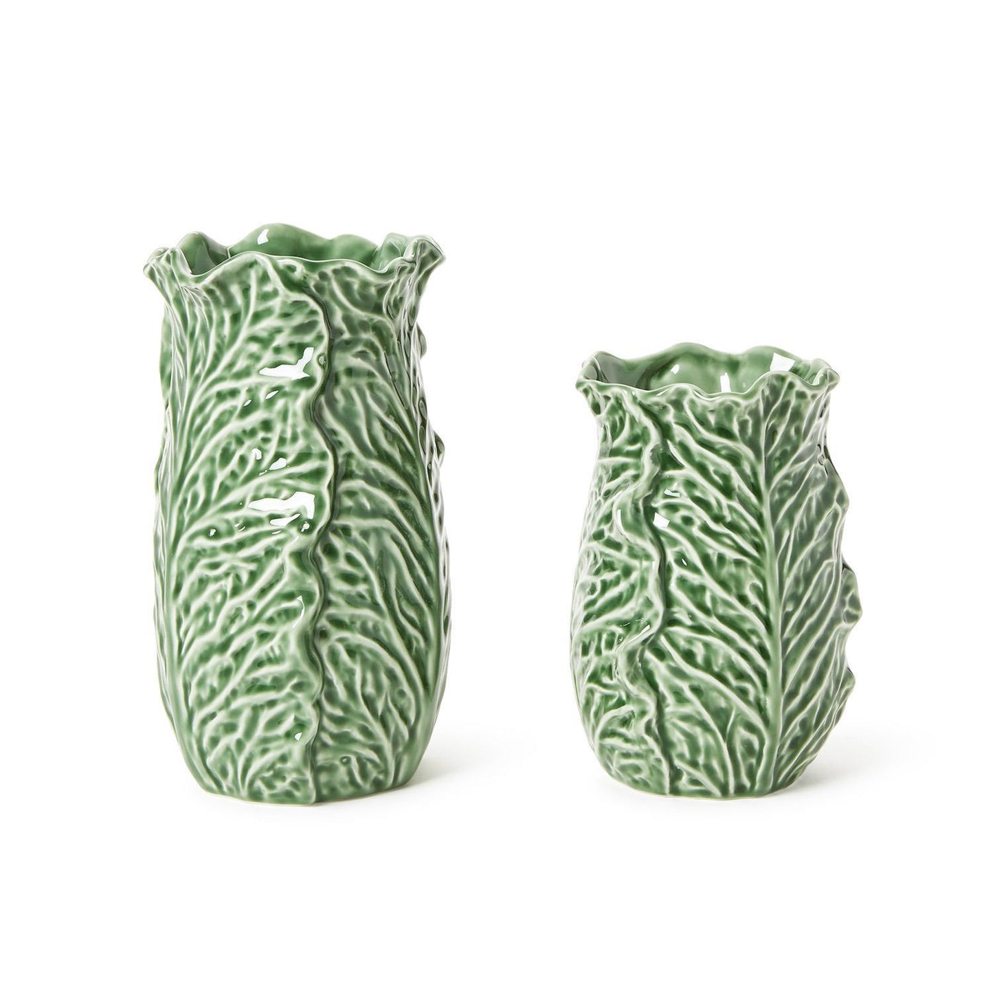 Cruciferous Leaf Textured Vases (*Two Sizes*)