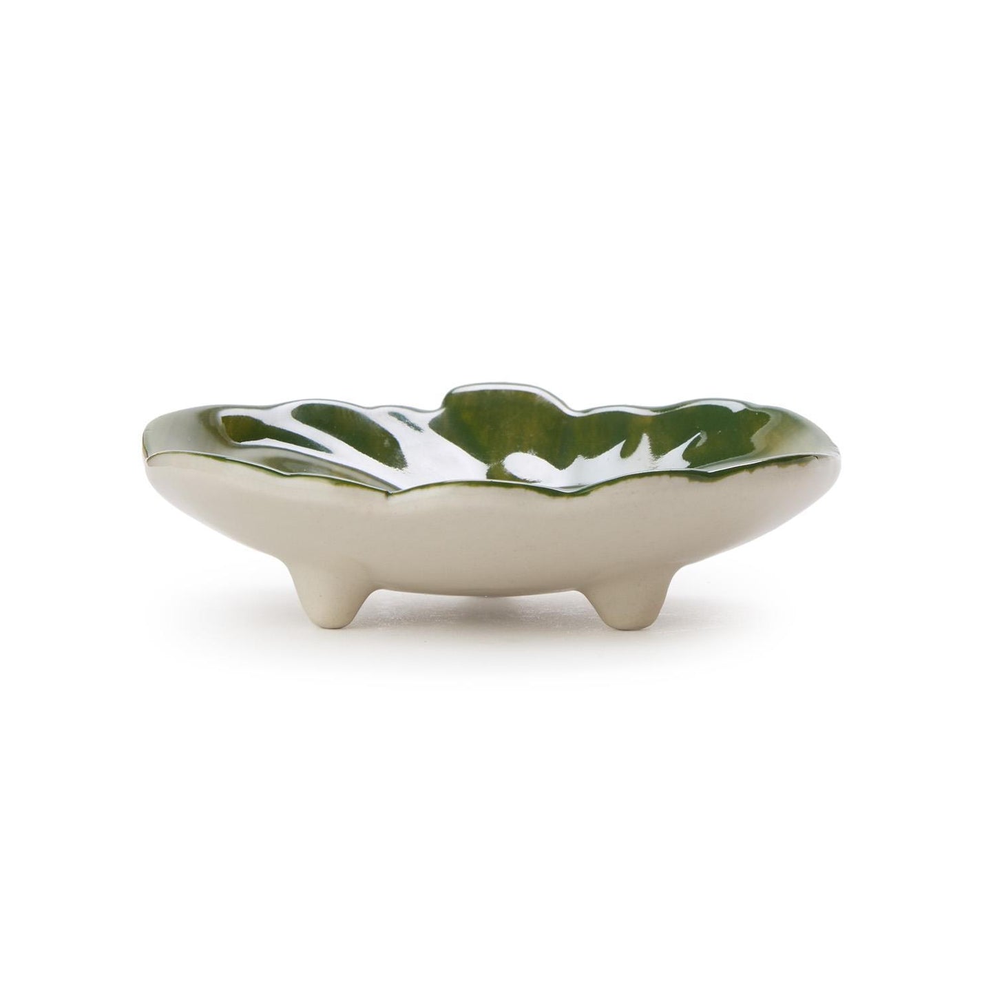 Garden Harvest Vegetable Hand-Painted Tidbit Dish/Tray
