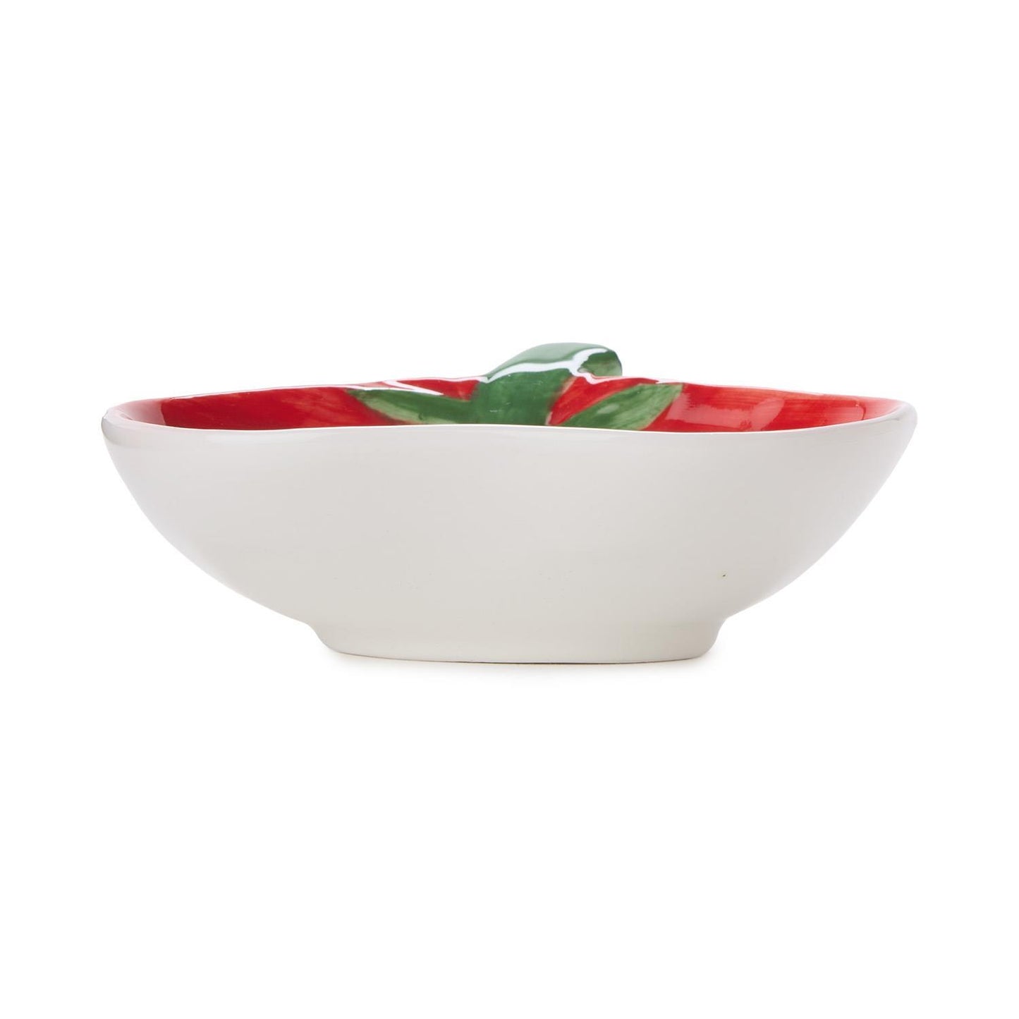 Garden Harvest Vegetable Hand-Painted Tidbit Dish/Tray