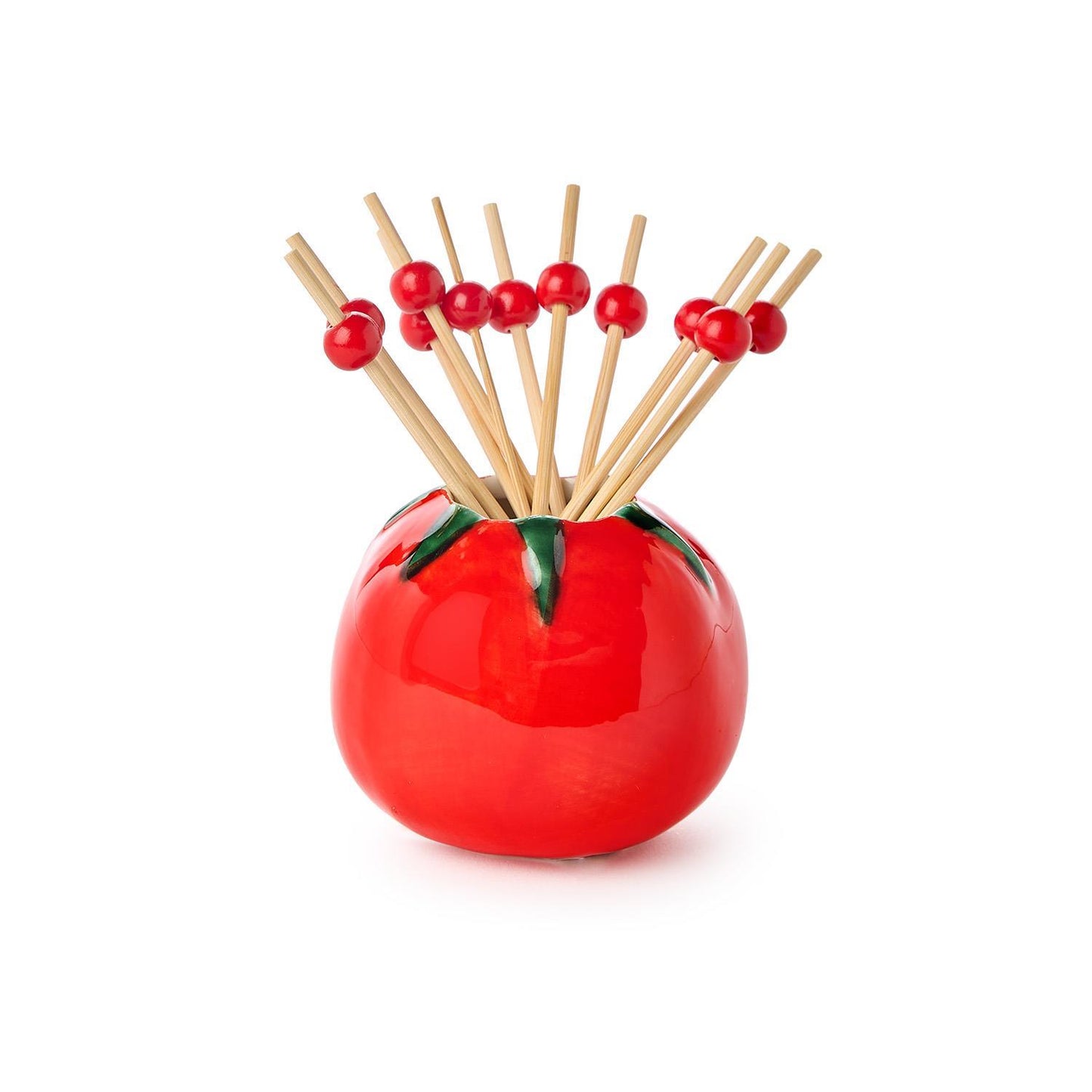 Tomato with 20 Red Ball Cocktail Picks in Gift Box