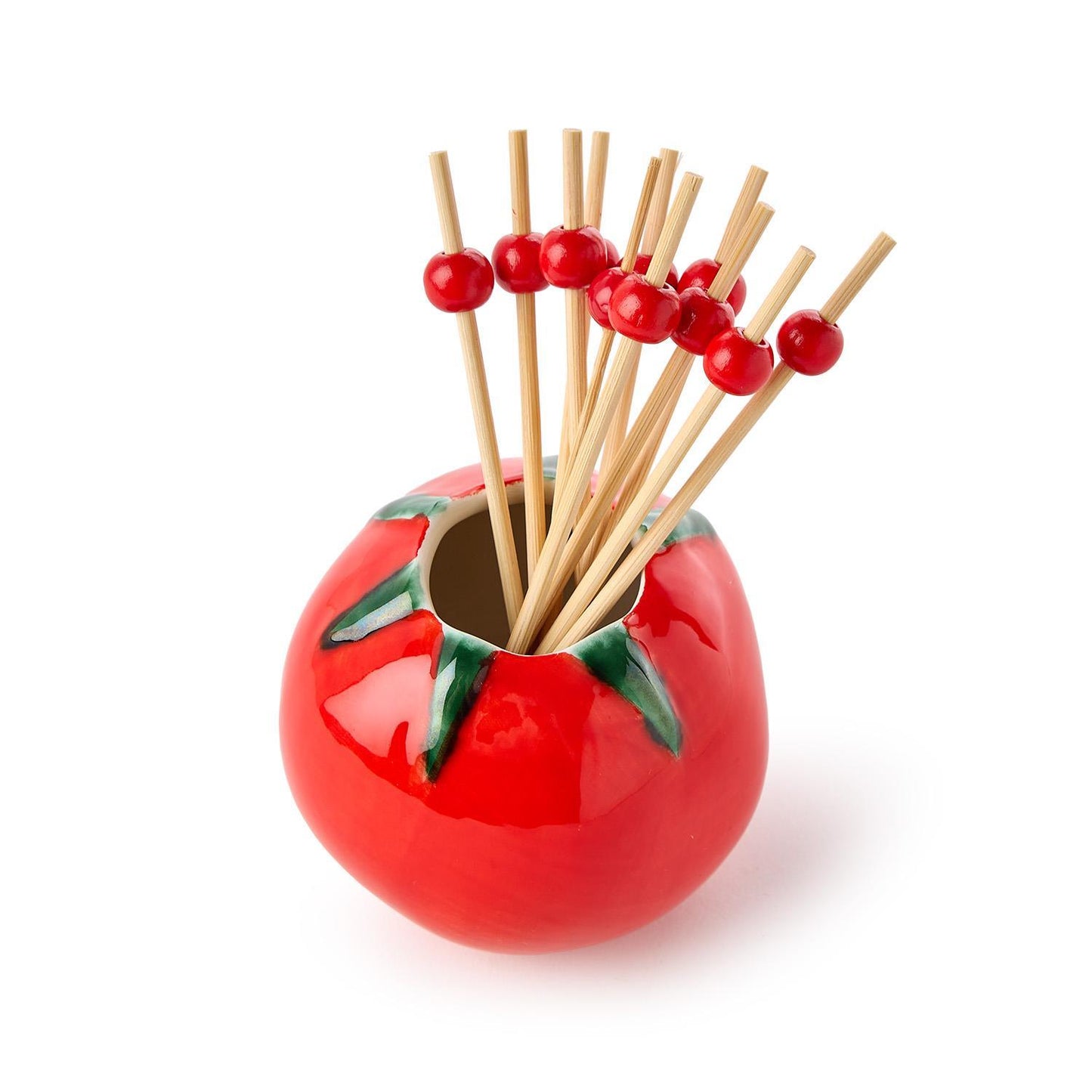 Tomato with 20 Red Ball Cocktail Picks in Gift Box