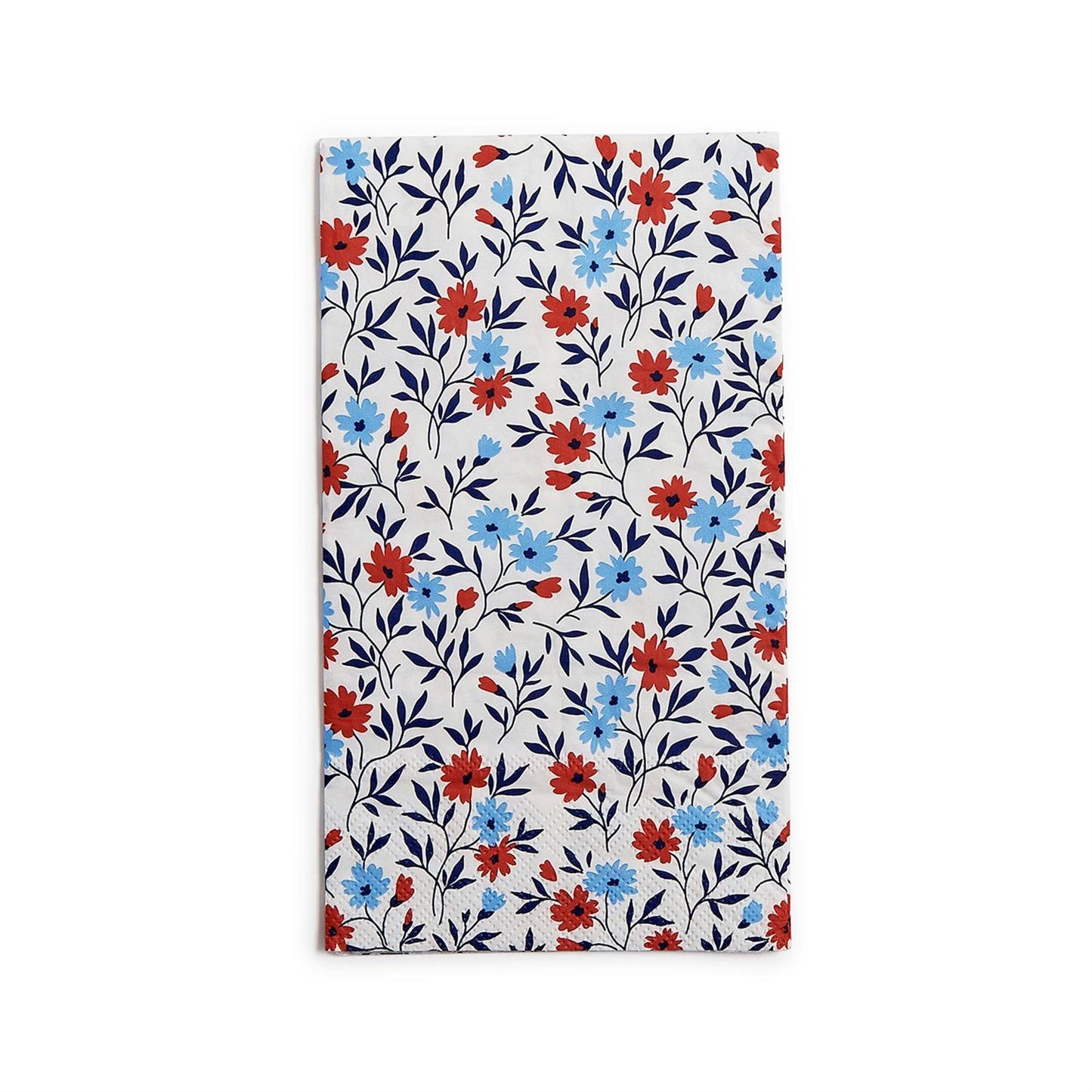 Red, White and Bloom 3-Ply Paper Dinner Napkin / Guest Towel