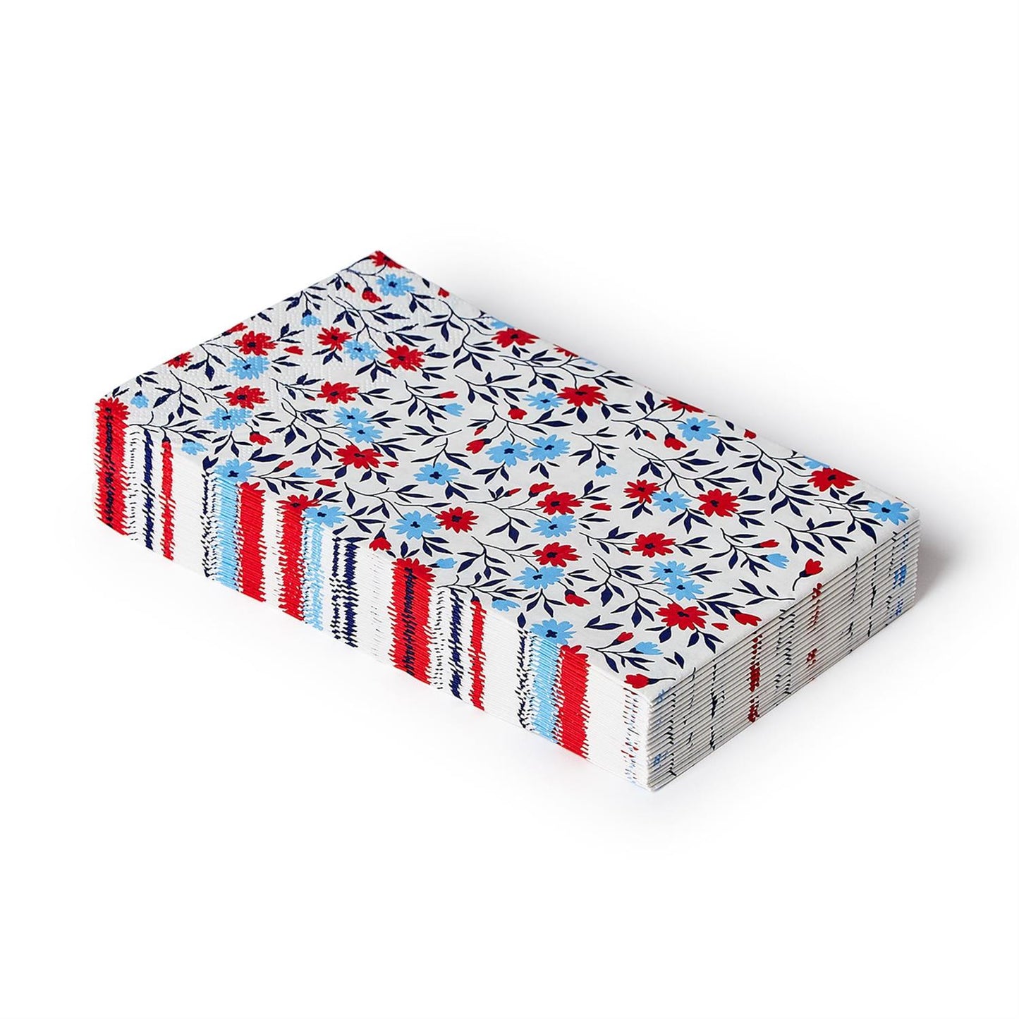 Red, White and Bloom 3-Ply Paper Dinner Napkin / Guest Towel