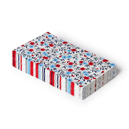 Red, White and Bloom 3-Ply Paper Dinner Napkin / Guest Towel