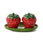 Very Berry Strawberry Salt and Pepper Shaker Set in Gift Box