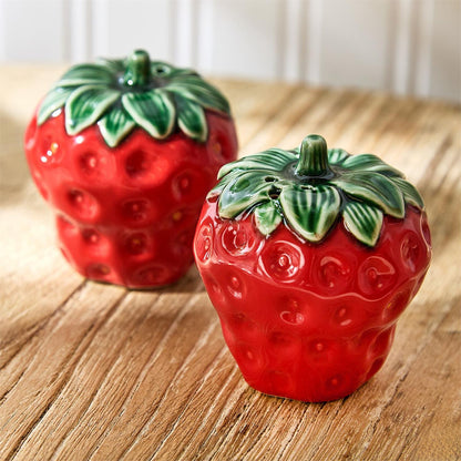 Very Berry Strawberry Salt and Pepper Shaker Set in Gift Box