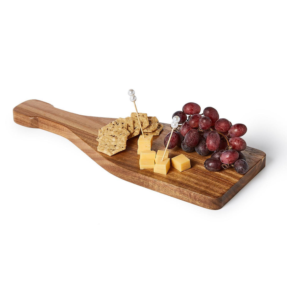Champagne Bottle Charcuterie / Dessert Serving Board with 20 Pearl Picks