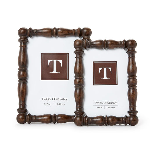 Spindle Faux Wood Photo Frame