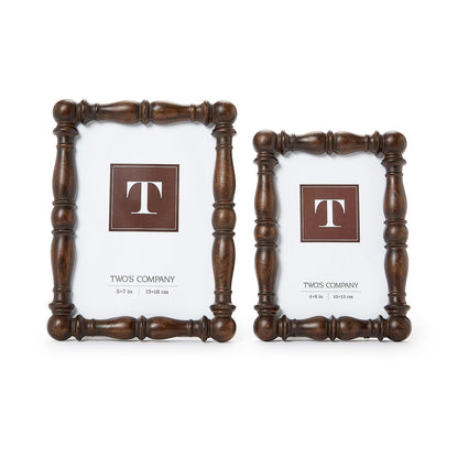 Spindle Faux Wood Photo Frame
