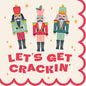 Let's Get Crackin Scallop - Funny Holiday Cocktail Napkins