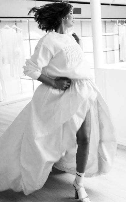 Oversized MARRIAGE MATERIAL™ White Crewneck