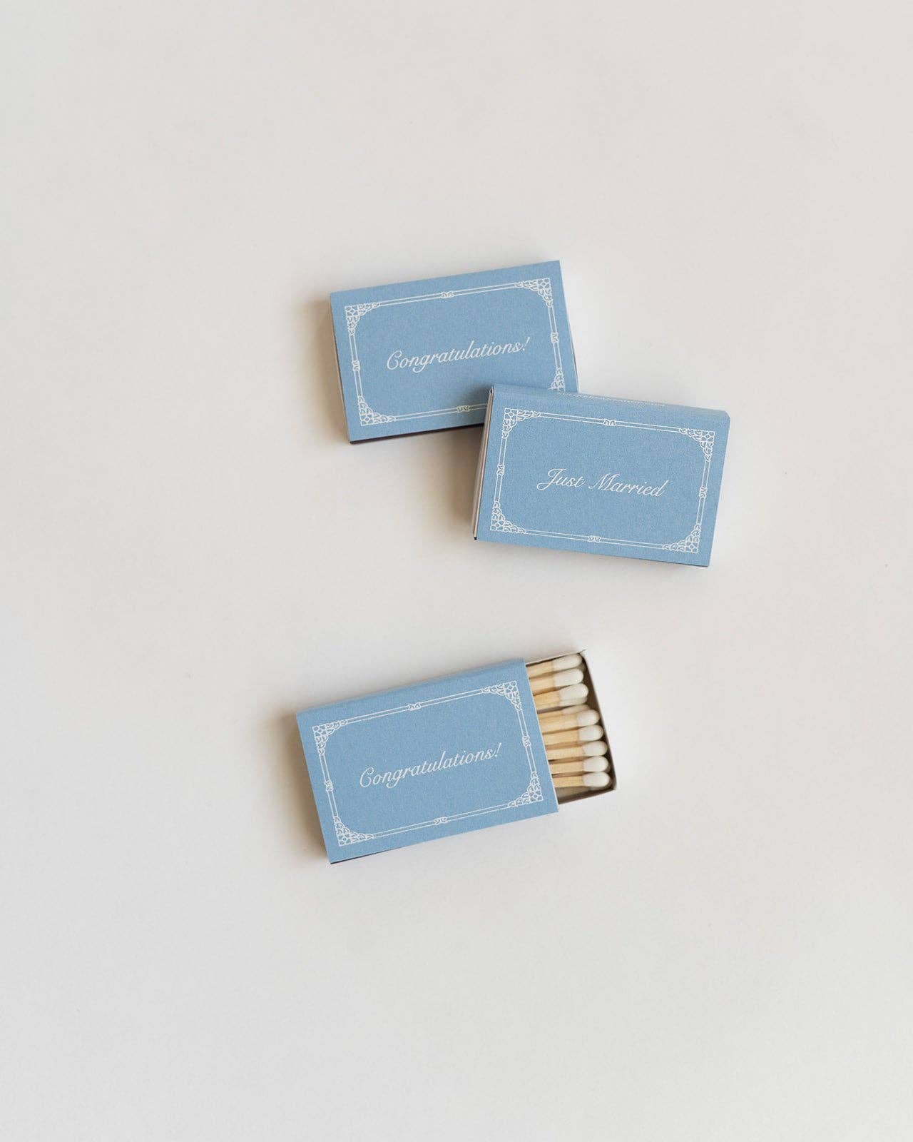 Just Married Matchbox (French Blue)