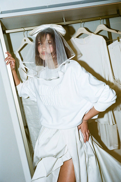 Oversized MARRIAGE MATERIAL™ White Crewneck