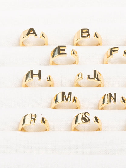 Luxe Sydney Initial Ring