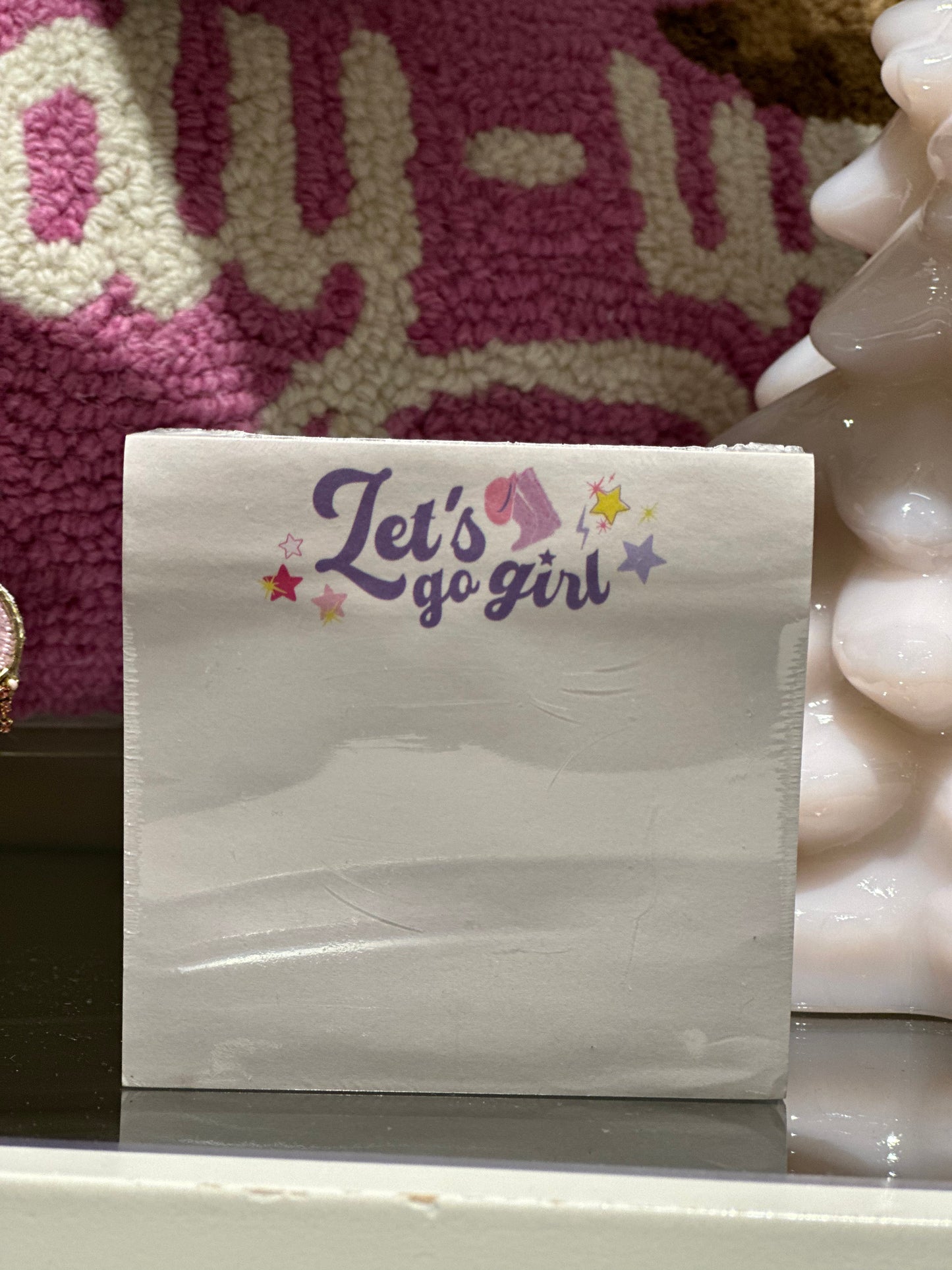 Let's Go Girls Sticky Reminder Pad