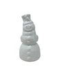 Glass Snowman w/ Cardinal on Hat