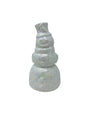 Glass Snowman w/ Cardinal on Hat