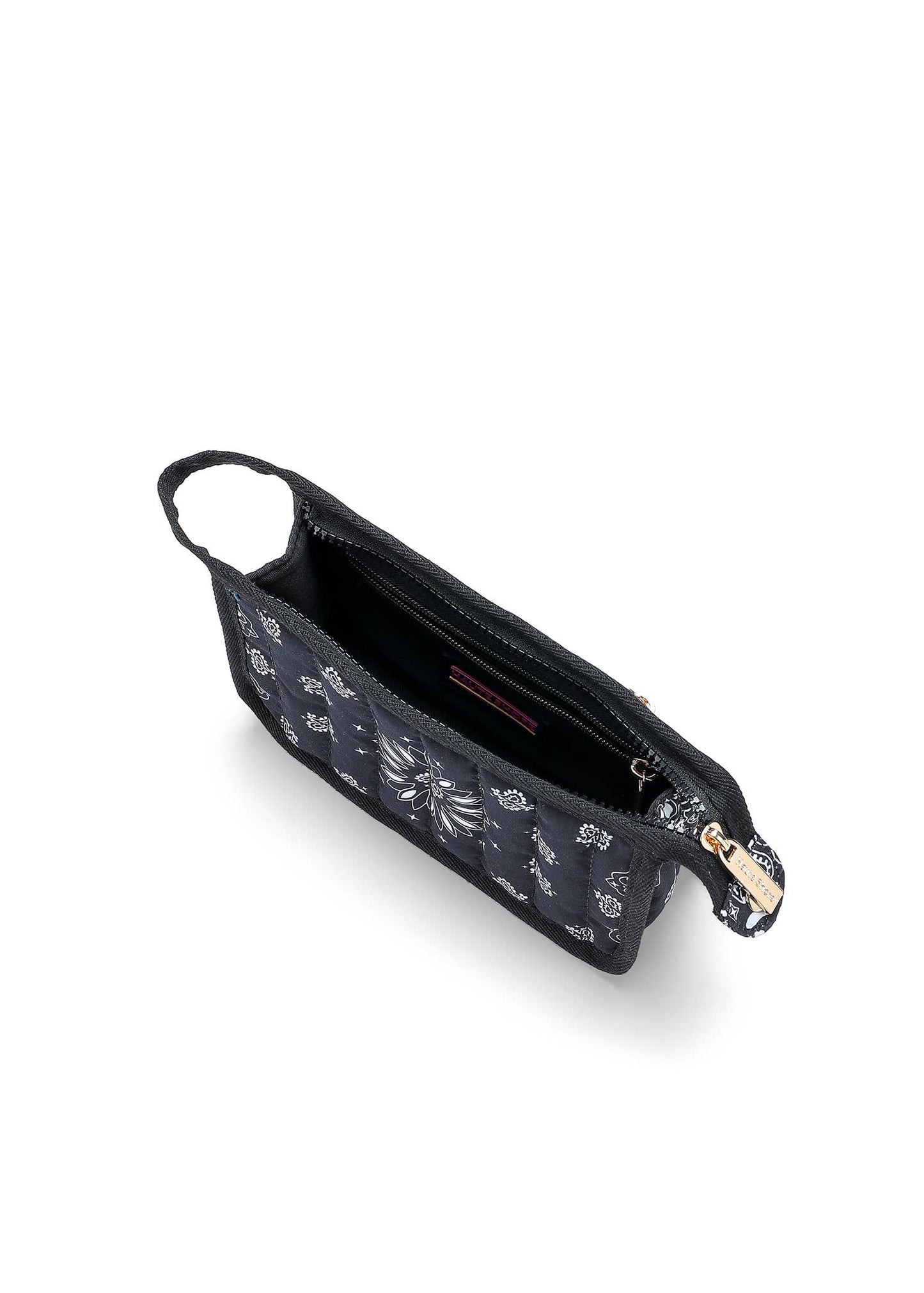 Demi Black Bandana Cosmetic Pouch