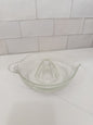 Vintage Clear Citrus Reamer w/ Ribbed Exterior + Pour Spout