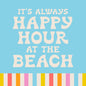 Happy Hour At The Beach Cocktail Napkins