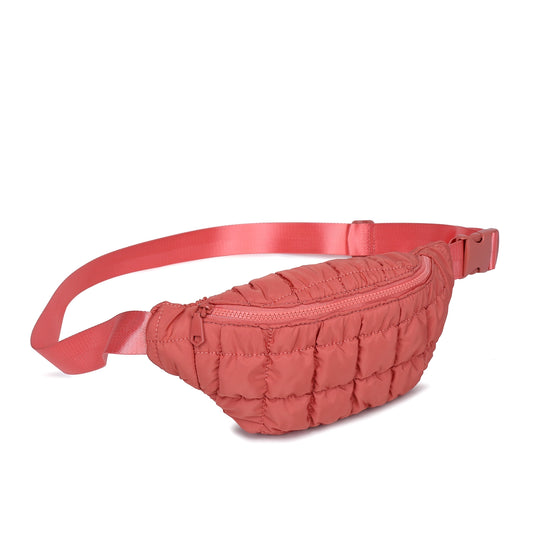 Quilted Nylon Belt Bag