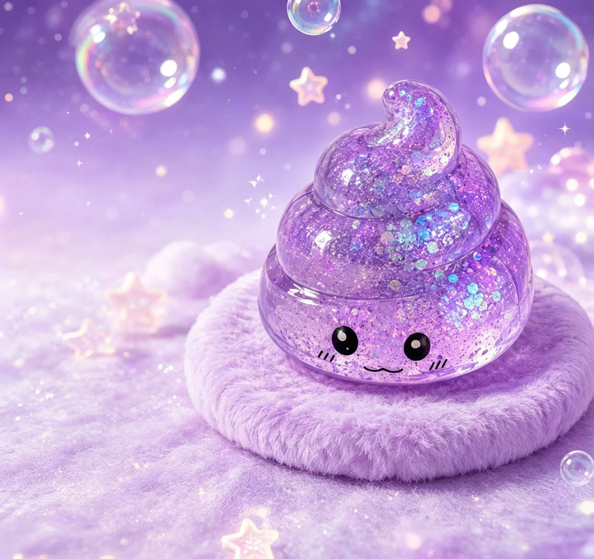 Glitter Poo Maltose Squishy Toy