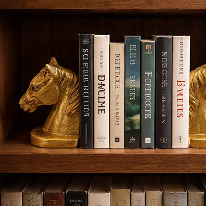 S/2, Iron Horse Head Decorative Bookend Set