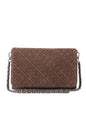 Lexi Chocolate Woven Crossbody