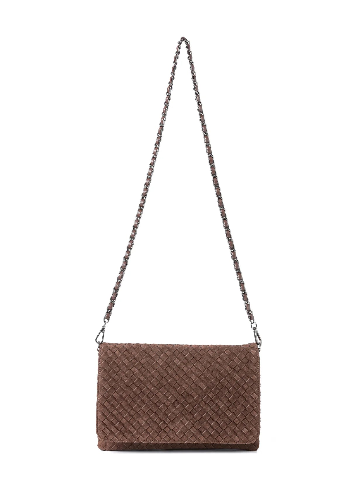 Lexi Chocolate Woven Crossbody