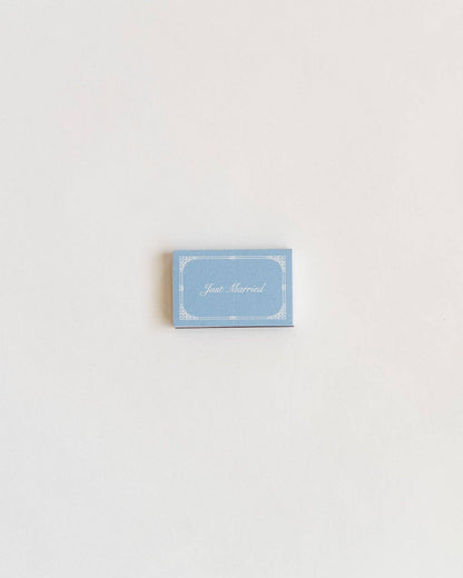 Just Married Matchbox (French Blue)