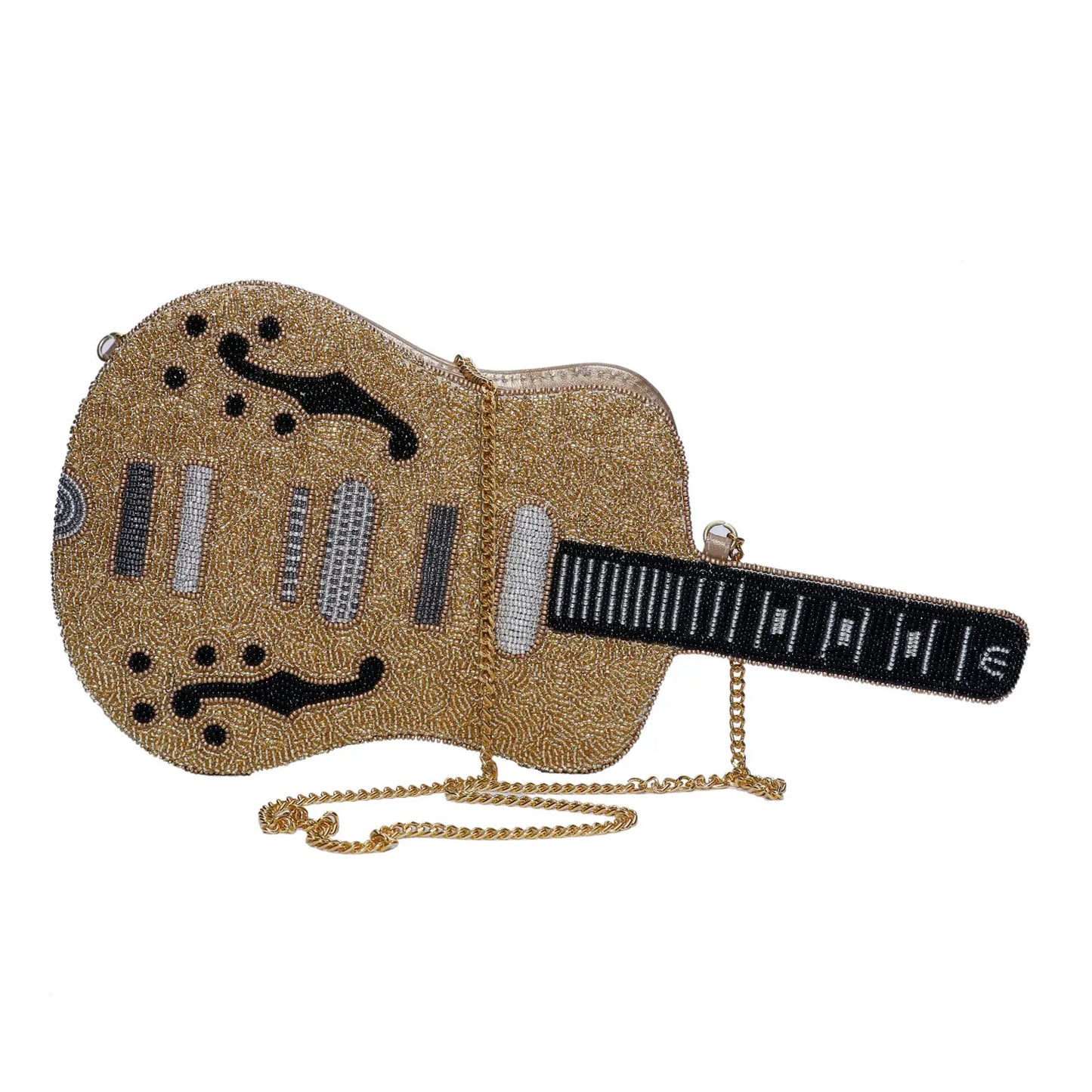 Guitar Beaded Bag