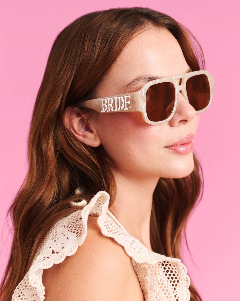 Bride Pearlized Aviator Sunglasses