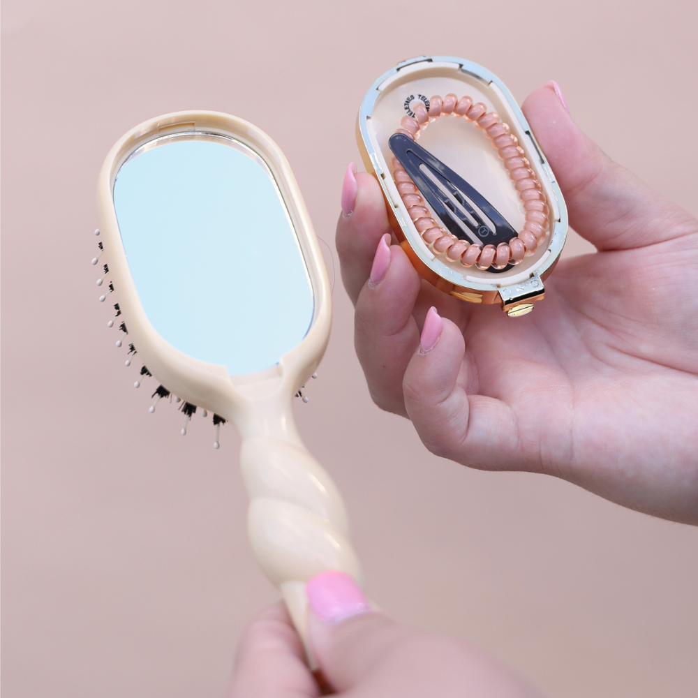 Mini Boar Brush - Tan