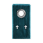 Silver Small Cross Studs On Velvet Tag