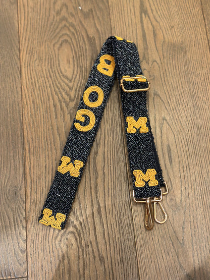 Custom Handmade Stadium Beaded Bag Strap